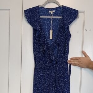 Max Studio Blue Maxi Dress Sz Xs